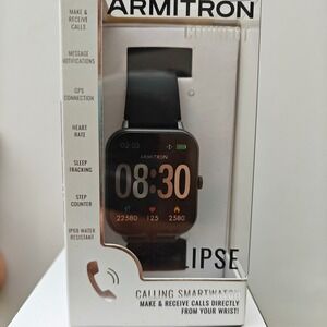 Armitron Connect Eclipse Calling Smartwatch Black Silicone Band Watch New In Box